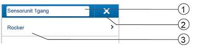 Uruchomienie Ustawienia parametrów - moduł czujnika 1-kanałowy Ustawienia czujnika [1] Zmiana nazwy [2] Usuwanie kanału [3] Wybór klawisza w widoku listy Rys.