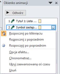 Pozwala to rozwinąć listę wszystkich pozycji. W efekcie otrzymamy obraz taki jak na rysunku 41. Rysunek 41.