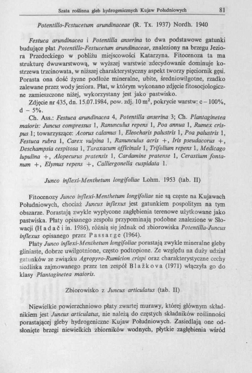 Potentillo-Fcstucetum arundinaceae (R. Tx. 1937) Nordh.