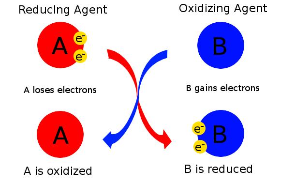 Utlenianie polega na usuwaniu elektronów z cząsteczek reagenta, natomiast redukcja na przyłączaniu elektronów.