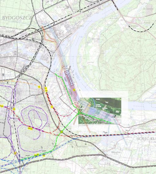 Uwarunkowania przemawiające za lokalizacją platformy multimodalnej na 766-771 km lewego brzegu Wisły znajduje się w optymalnej odległości od portów morskich (ok.