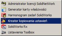 Kopiowanie ustawień SolidWorks przy użyciu Kreatora kopiowania ustawień Podczas pracy z programem SolidWorks każdy użytkownik dostosowuje program do swoich potrzeb, do branży w jakiej pracuje lub do