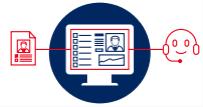 Zarządzanie dialogiem System nawiguje konsultanta obsługującego klienta krok po kroku zgodnie z zaprojektowanym procesem udostępniając odpowiednie i kompletne informacje na każdym kroku to zapewnia