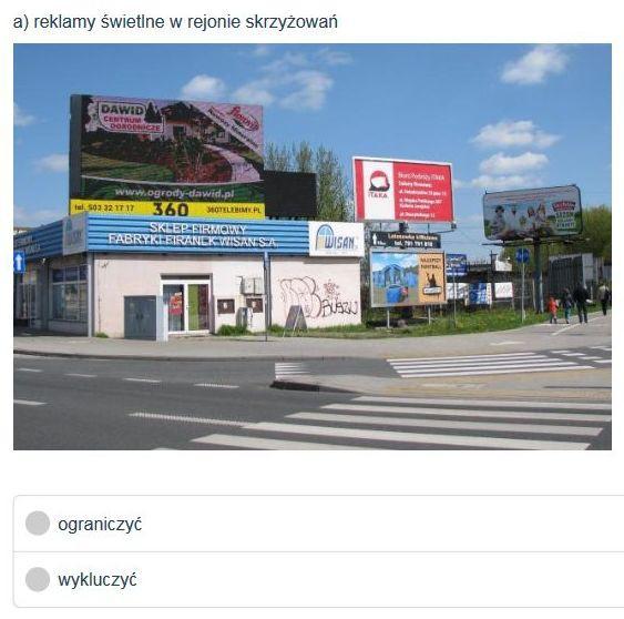 Pytanie nr 8. Który typ reklamy według Pani/Pana powinno się ograniczyć bądź wykluczyć w Częstochowie?