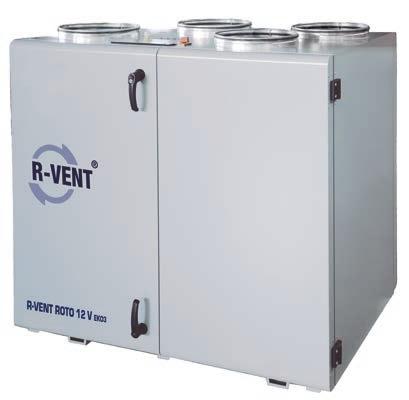 R-VENT ROTO 12 VE / VW EKO3 Wymiary centrali [mm] 315 1150 70 40 1500 855 P-TOUCH TOP EKO3 S-TOUCH Dane techniczne centrali ROTO 12 VE EKO3 ROTO 12 VW EKO3 Maksymalny pobór prądu [kw /A] 4,87 /15,69