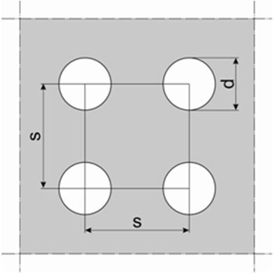 The modulus of elasticity of steel sheet with right pattern of perforation 287 2.