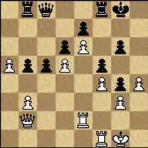słabości wokół białego króla. 29. Hd4 [Po 29.bxc4 Hc5 30.