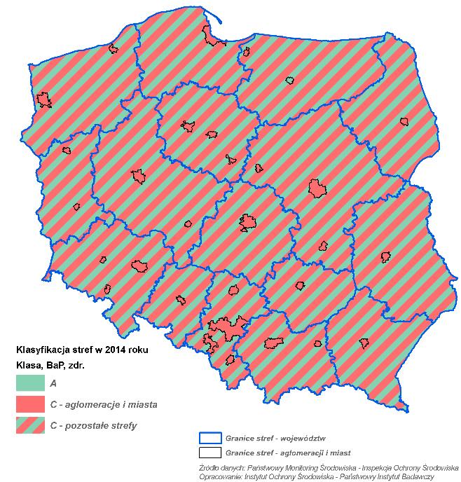 Roczne oceny jakości powietrza w Polsce