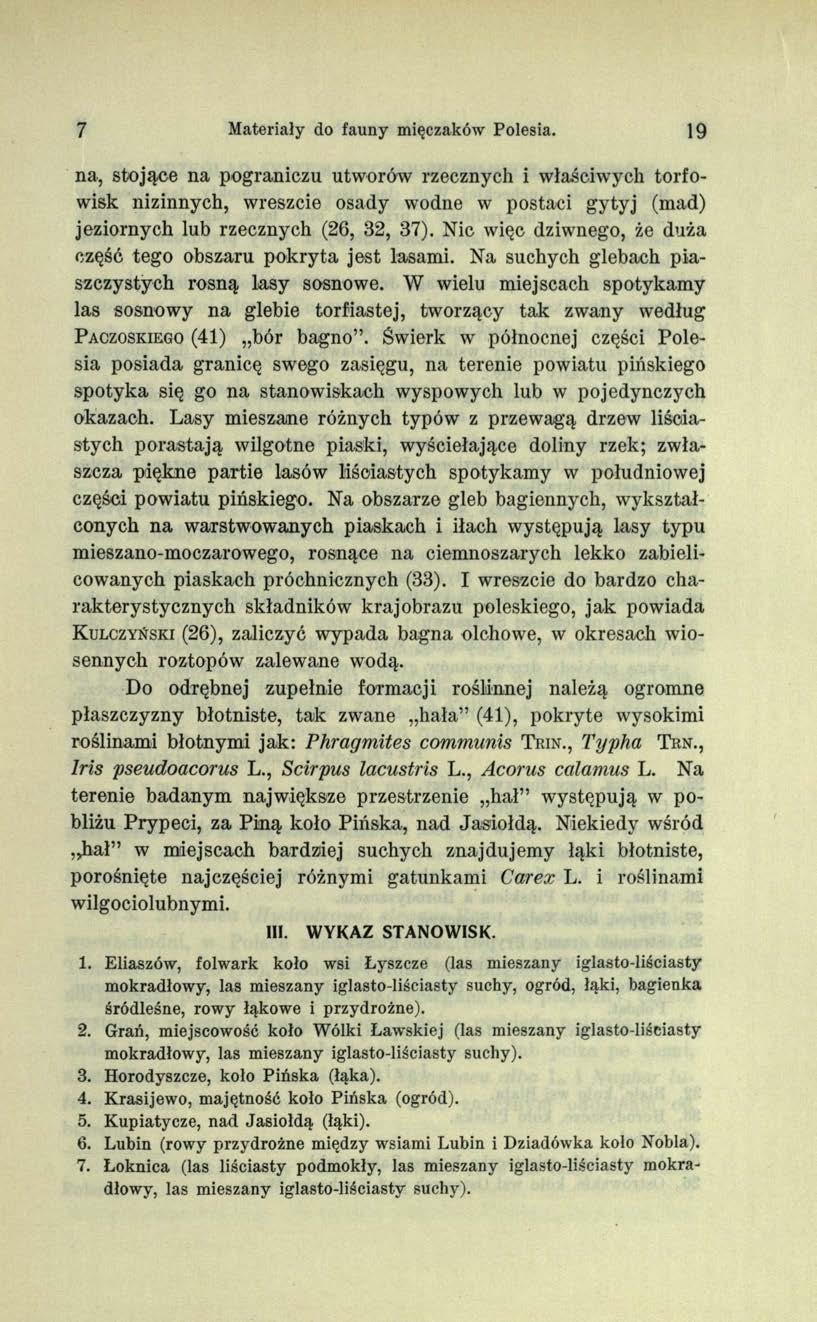 7 Materiały do fauny mięczaków Polesia.