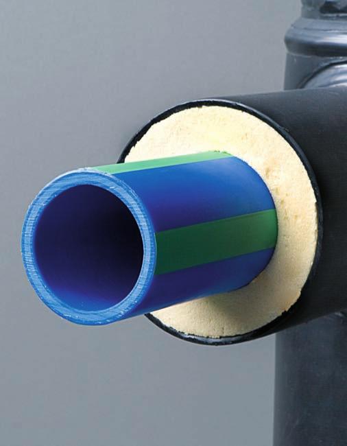 1 CECHY SYSTEMU System rurociągów aquatherm ISO Jedną z najwydajniejszych metod transportu zarówno ciepłej wody pitnej, jak również wody grzewczej i chłodzącej na duże odległości, jest zastosowanie