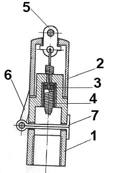 Kadłub petardy stanowi tekturowy cylinder zewnętrzny, którego dolna i górna część jest zawinięta do wewnątrz. Od dołu kadłub zakryty jest denkiem i uszczelniony krążkiem dolnym.