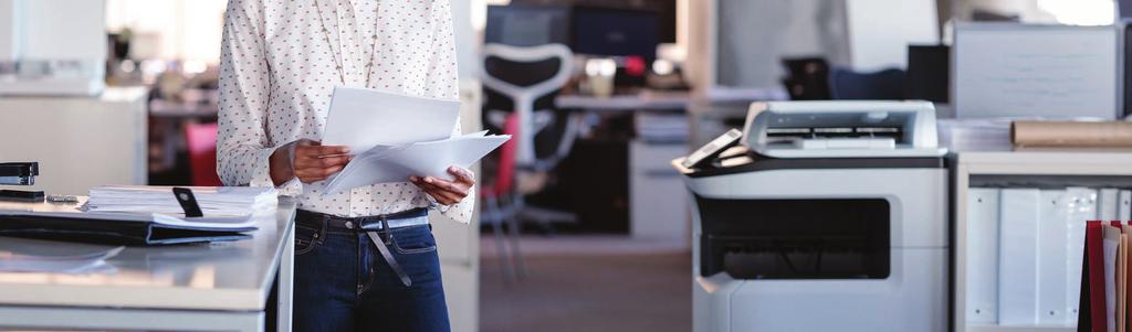 OBIEG DOKUMENTÓW Urządzenia wielofunkcyjne HP PageWide Managed Flow Urządzenia wielofunkcyjne HP PageWide Managed Flow oferują zaawansowane funkcje przepływu pracy umożliwiające szybkie, łatwe i