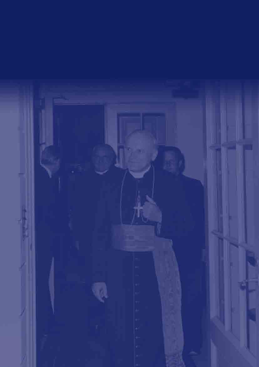 Kardynał Karol Wojtyła w Fundacji Kosciuśzkowskiej. 4. września 1976 r. Cardinal Karol Wojtyla at the Kosciuszko Foundation September 4, 1976.