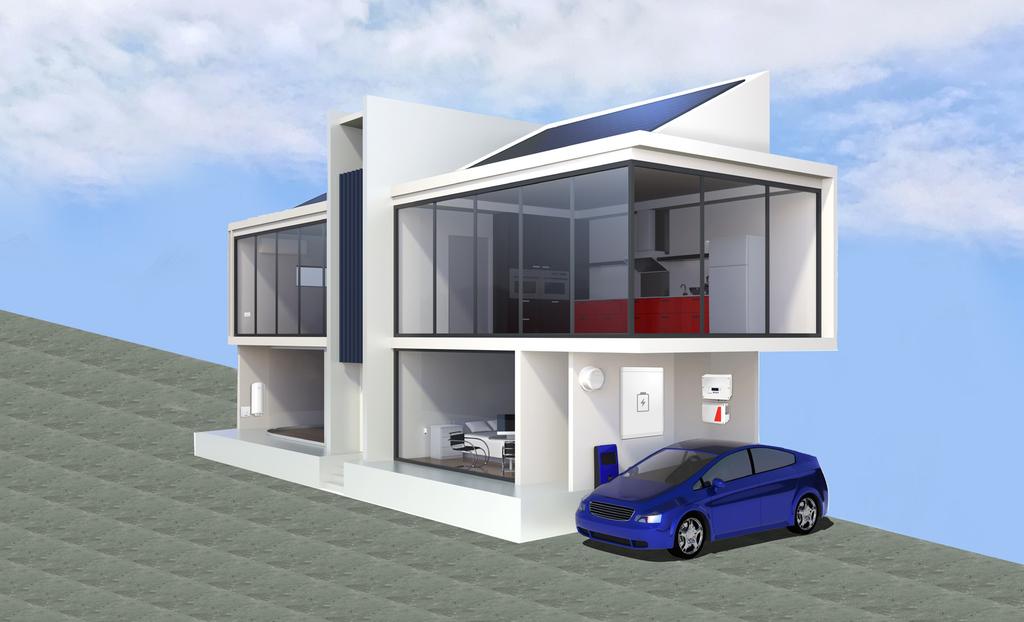 Kompleksowe rozwiązanie SolarEdge dla instalacji domowych Inteligentny system zarządzania integruje produkcję słonecznej z magazynowaniem oraz z zarządzaniem energią w domu, wszystko