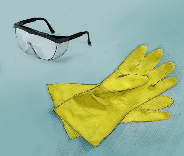 Rys. 1 Uwagi BHP Zachowaj wszelkie środki ostrożności. Używaj okularów, rękawic oraz ubrań ochronnych.