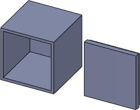 Lekcja krok po kroku Przed obróceniem Po obróceniu 3. Kliknąć. Złożenie będzie wyglądać jak na ilustracji. Wiązanie komponentów Wiązania tworzą zależności geometryczne pomiędzy komponentami.