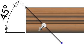 Choć stosowanie wyciągnięcia symetrycznie od płaszczyzny nie jest konieczne, zapewnia ono jednakowe długości materiału po obu stronach szkicu.