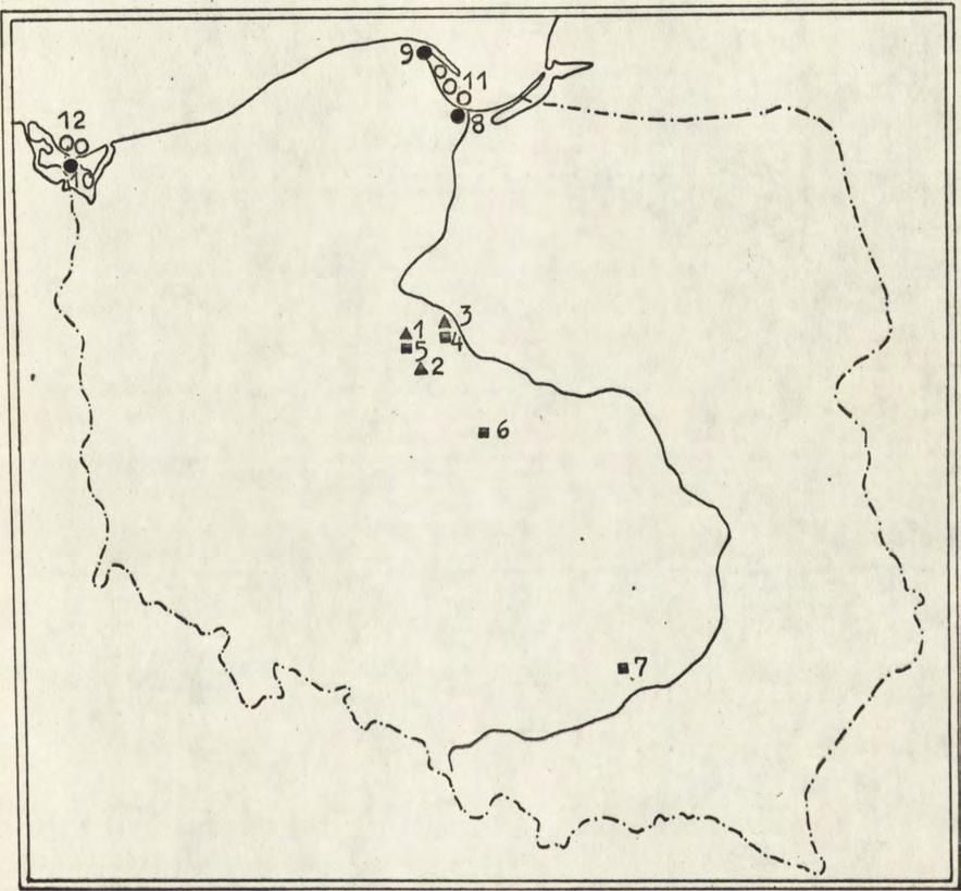 2 - Janikowo 3 - Ciechocinek 4 - Aleksandrów Kujawski 5 - Inowrocław-Rąbin 6 -