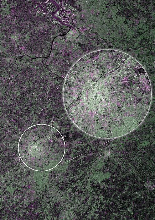 paśmie C lądów i oceanów (wyniesienia: S1A kwiecień 2014, S1B kwiecień