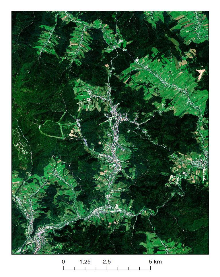 SENTINEL 2 - ZASTOSOWANIA Zdjęcie satelitarne wykonane przez satelitę Sentinel-2