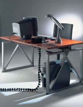 PROWADZENIE jest nowoczesnym i estetycznym systemem uporządkowania kabli do zastosowania w domu i biurze.