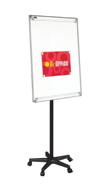 wyposażony w dociskacz bloku papieru rozmiar tablicy: 68x105cm waga: 13kg 15 lat gwarancji na powierzchnię magnetyczną 2 lata gwarancji na pozostałe elementy Flipchart mobilny z tablicą