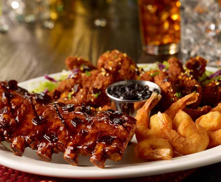 Jack Daniel s Sampler Triple Chicken Sampler Stadium Twisters Chicken Fajita Nachos Fridays TM Three For All PRZYSTAWKI FRIDAYS THREE-FOR-ALL 61 ZŁ Trio naszych smacznych przystawek: skórki