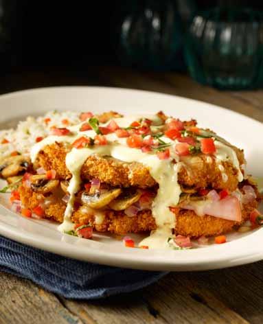 Wicked Chicken MAKARONY & KURCZAK CRISPY CHICKEN TENDERS 33 ZŁ Panierowane i smażone na złoto polędwiczki z kurczaka serwowane z chrupiącymi frytkami, surówką colesław oraz dressingiem