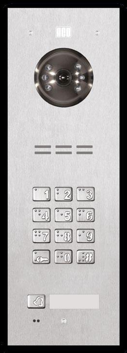 Czym jest domofon? W ACO myślimy: domofon to WIZYTÓWKA domu! Wybrane cechy paneli z grupy FAMILIO Płaski panel o grubości mm, wykonany ze szczotkowanej stali nierdzewnej.