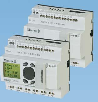 easycontrol (EC4P) rodzina sterowników programowalnych PLC z rozbudowanymi blokami funkcyjnymi i mo liwości¹ pracy w sieci 12 we / 6 wy przekaźnikowych lub 8 wy tranzystorowych / 4 we mog¹ pracowaæ