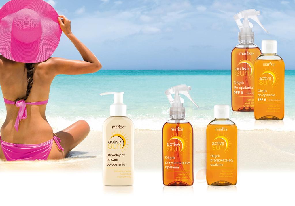 LATO Z ACTIVE SUN I ZŁOTĄ OPALENIZNĄ Olejek do opalania z filtrem SPF 6 7 zł 8 zł 00 ml 65,/l mlspray 889 6,00/l 5 4 Promocja!