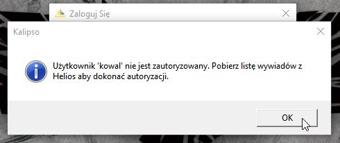 Podczas pierwszego logowania bardzo ważne, aby właściwie wprowadzić login i hasło po uruchomieniu