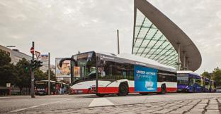 Solaris Urbino 12 CNG (sprężony gaz ziemny), nowy Solaris Urbino 12 Hybrid z napędem spalinowo elektrycznym oraz autobus w klasie MIDI nowy Solaris Urbino 10,5.