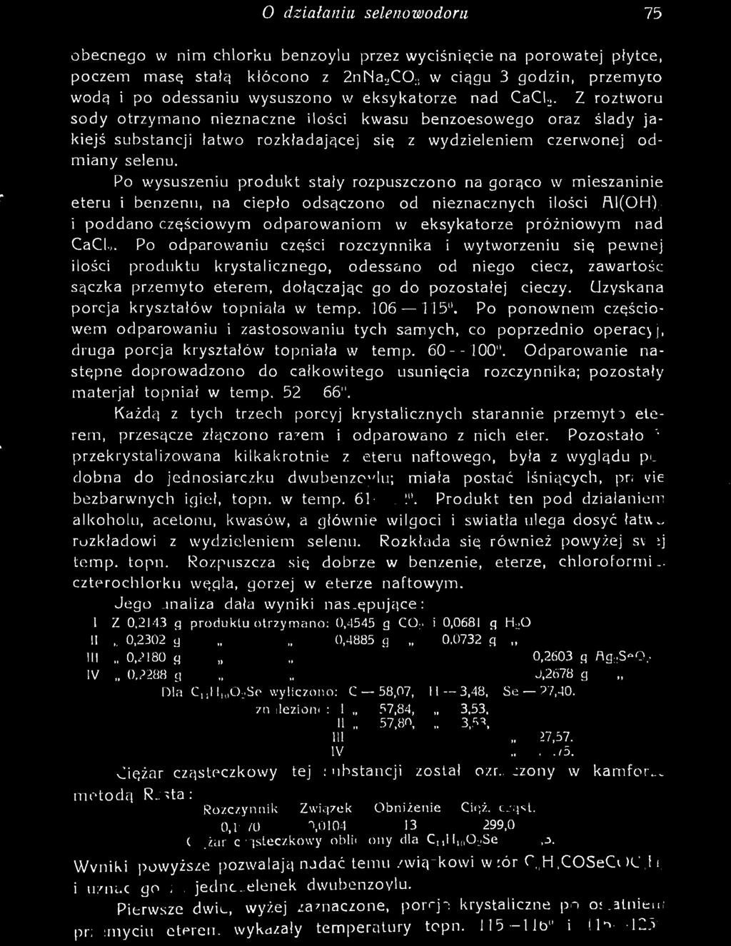znaleziono: 1 57,84, 3,53. II 57,80, 3,53, III 27,57. IV.