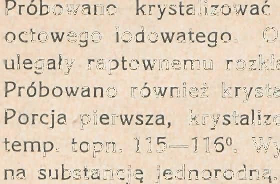 węgla udało się otrzymać dwa rodzaje kryształów: jedne żółte rombowe blaszki,