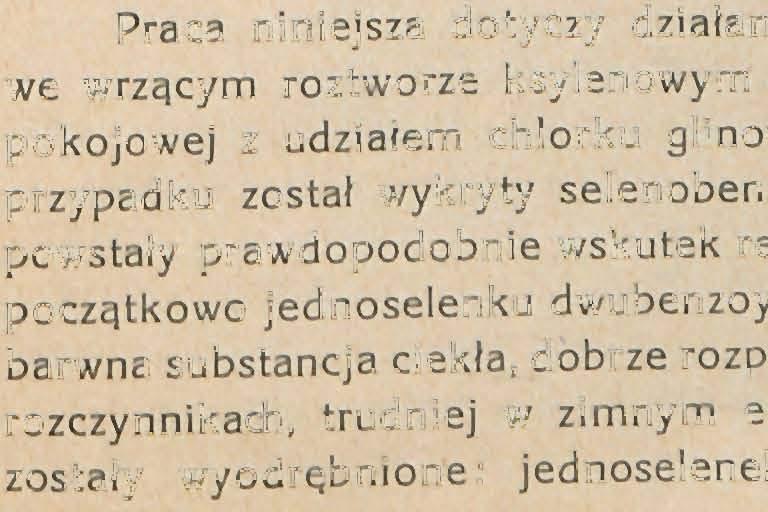 względną trwałość badanej substancji i podobieństwo