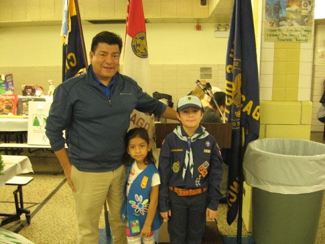 The scouts served a hearty breakfast