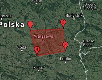 wierzchłki wielkąta graniczająceg bszar zaintereswania (ryc. 7). Ryc. 7. Wyszukiwanie bszaru Circle.