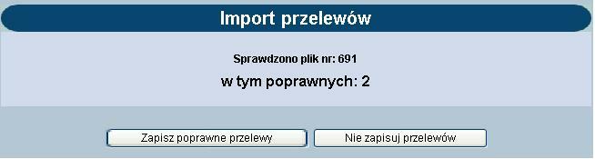 format dla importu przelewów. Format definiuj e się przed pierwszym importem lub, gdy format się zmienił (np. użytkownik zmienił oprogramowanie księgowe).