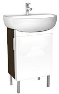 /REKORD BIDET WISZĄCY Z OTWOREM SZAFKA WISZĄCA PODUMYWALKOWA SZAFKA WISZĄCA PODUMYWALKOWA 36 x 58 x 26 cm front - biały