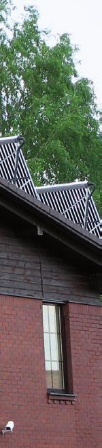 MEANDRYCZNA BUDOWA KOLEKTORA x6 MAKSYMALNA ILOŚĆ KOLEKTORÓW W BATERII WYSOKA SPRAWNOŚĆ OPTYCZNA MAKSYMALNE KORZYŚCI OPTYMALNY UZYSK ENERGII PRZEZ CAŁY ROK