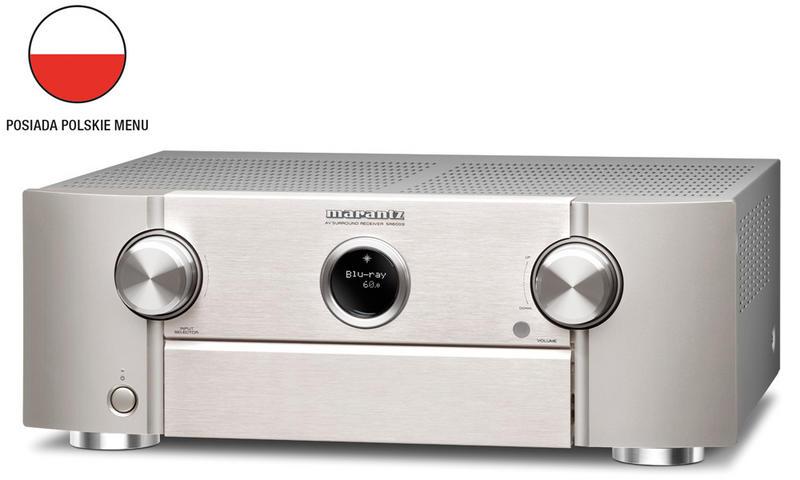 SR6009 Amplituner A/V Będący następcą swojego znanego poprzednika, nowy SR6009 oferuje w pełni aluminiową zamykaną przednią osłonę przycisków sterujących i portów połączeniowych.