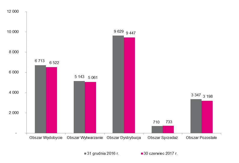 *Przeciętne zatrudnienie obejmuje spółkę Nowe Jaworzno GT, która została objęta sprawozdawczością skonsolidowaną w I półroczu 2017 r.