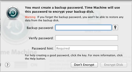 7. W systemach Lion i Mountain Lion: Jeżeli chcesz... używać programu Time Machine do tworzenia kopii zapasowych, Procedura... Nie Kliknij przycisk Don t Use (Nie używaj) i przejdź do punktu 9.