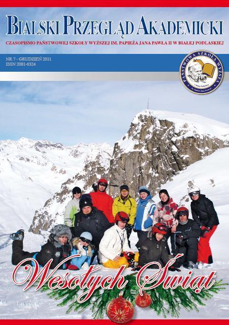 Papieża Jana Pawła II w Białej Podlaskiej, ISSN 2081-6324 2011 -