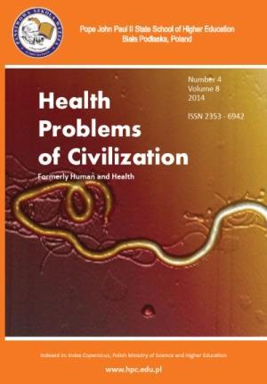 153. Health Problems of Civilization, tom VIII, nr 4, red. nacz. J. Bergier, ISSN: 2353-6942 2014 20 zł dostępne w 154.
