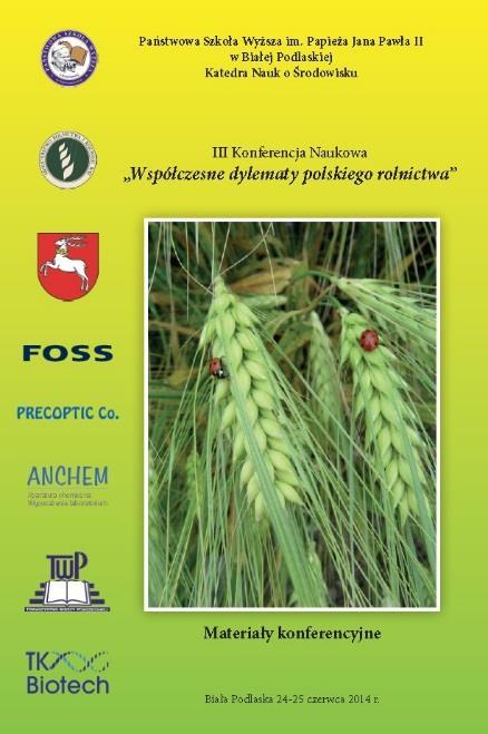 WSPÓŁCZESNE DYLEMATY POLSKIEGO ROLNICTWA III (materiały konferencyjne streszczenia) / opr. red.