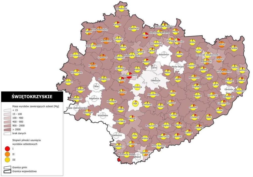 azbestowej, dlatego jak wcześniej wspomniano, konieczna jest aktywność wszystkich samorządów, aby przedstawić pełną i wiarygodną analizę.