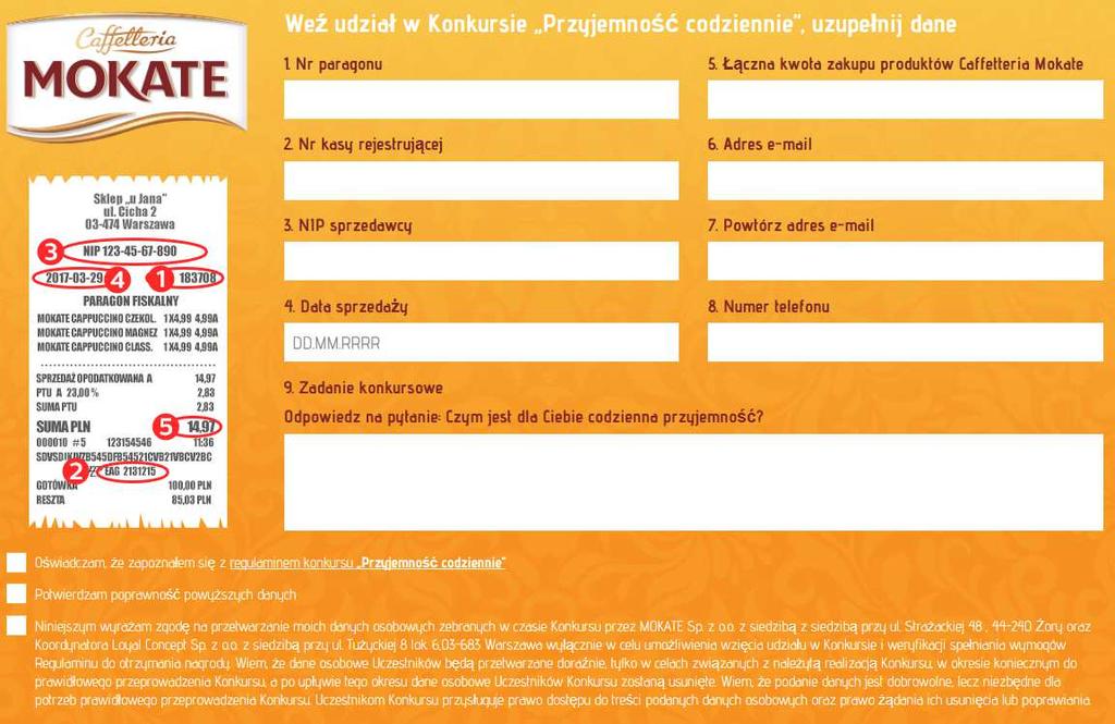 50. Reklamacja powinna zawierać imię, nazwisko, dokładny adres zamieszkania Uczestnika jak również dokładny opis i wskazanie przyczyny reklamacji oraz treść żądania. 51.