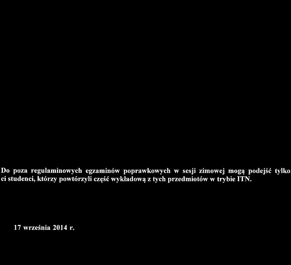 Przlpominam jednoczesnie, 2e zgodnie z zarz4dzeniem Dziekana, student co najmniej 14 dni przed obron{egzaminem musi zglosi(, sig do dziekanatu w celu dopelnienia formalnosci zw iqzany ch z e